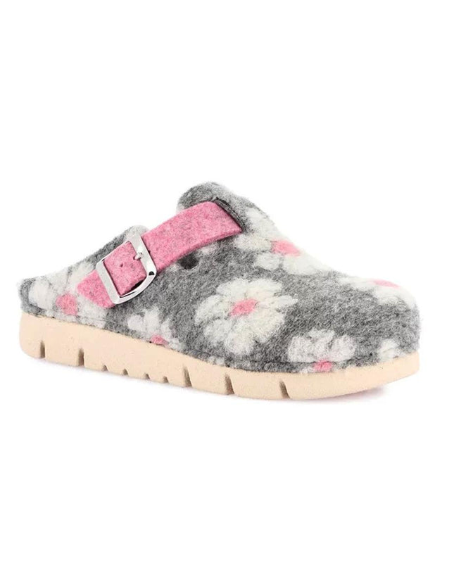 Grunland Pantofole Ciabatte Donna in Feltro Fantasia Grigio CI1458 HATE GRIGIO Grunland 