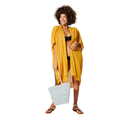 Kimono Estivo Lungo Giallo KIMONO ESTIVO MBK5004D La Mano Boho 