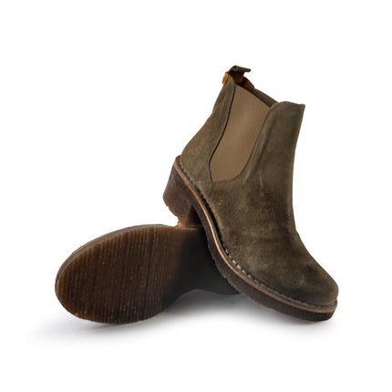 Jungla Stivaletti Chelsea Donna Camoscio Taupe - MARIO SPATARELLA