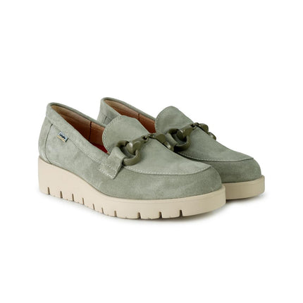 Callaghan Mocassini Donna con Zeppa in Camoscio Verde 58512 BARI OLIVA Callaghan 