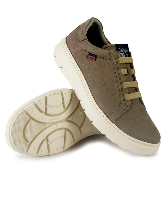 Callaghan Sneakers Uomo Bassa in Pelle Taupe con Elastici 60603 ADAPTABLE TAUPE Callaghan 