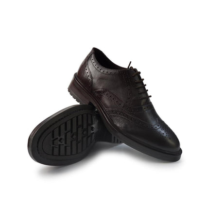Vueva Francesine Stingate Donna con Impuntura in Pelle Marrone WS66R02 SIENA BROWN Vueva 