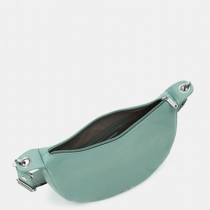 Mandarina Duck Borsa in Pelle Verde Acqua con Tracolla FZT03 MELLOW LEATHER ICEBERG GREEN Mandarina Duck 