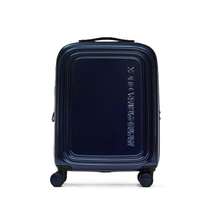Mandarina Duck Trolley Bagaglio a Mano Espandibile  4 Ruote Blu Metal OUV24 LOGODUCK BLUE INDIGO Mandarina Duck 