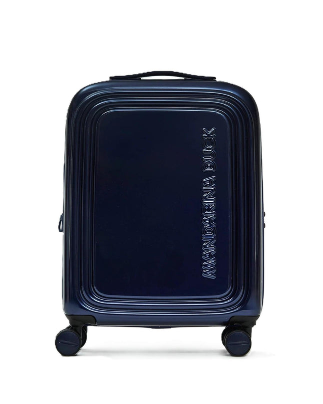 Mandarina Duck Trolley Bagaglio a Mano Espandibile  4 Ruote Blu Metal OUV24 LOGODUCK BLUE INDIGO Mandarina Duck 