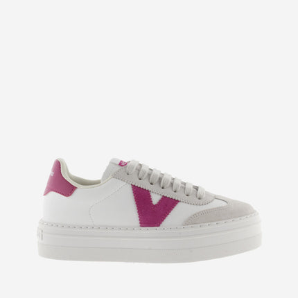 Victoria Sneakers Bassa Donna Platform Bianco Fucsia 1092173 BARCELONA FUCSIA Victoria 