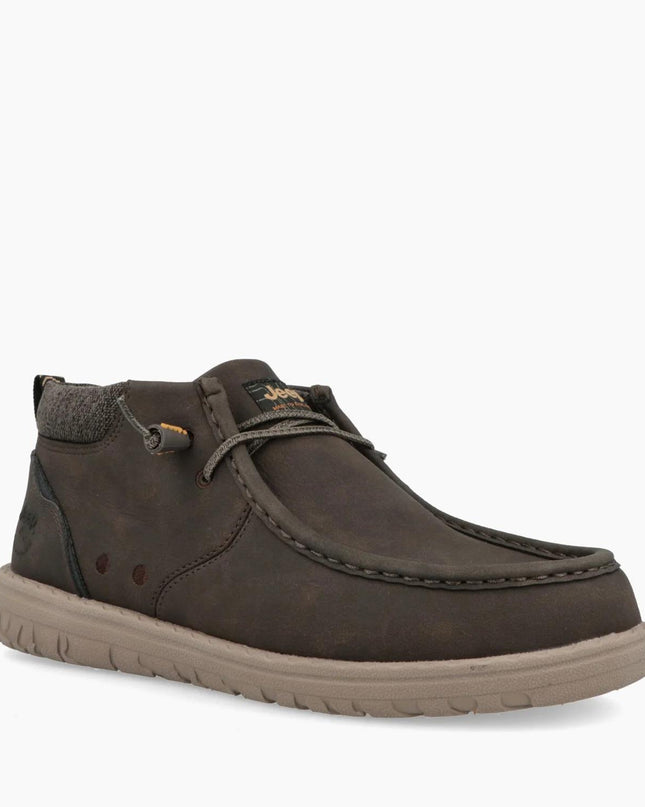 Jeep Slipon Uomo in Eco Brown Marrone SAMOA WALLABEE MID DARK BROWN Jeep Footwear 
