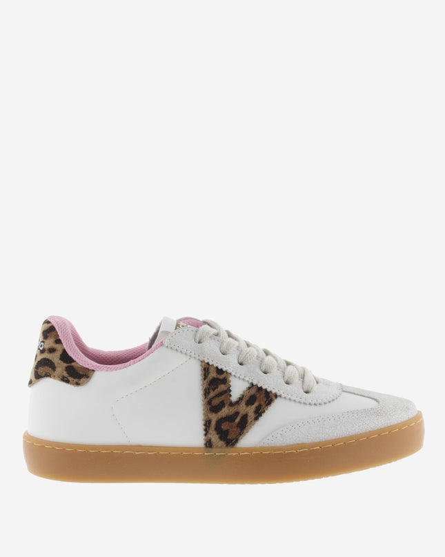 Victoria Sneakers Donna Bassa Pelle Bianco Animalier 1126204 BERLIN HIELO Victoria 