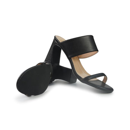 Francesco Milano Sandali Donna con Tacco in Pelle Nero G41-01N BLACK Francesco Milano 