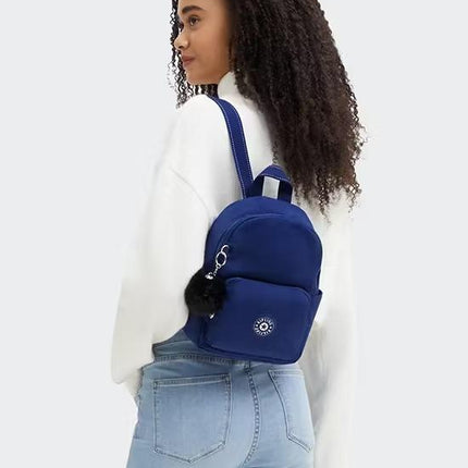 Zainetto Multitasche in Tessuto Blu con Spallacci Regolabili ZINNA BRAVE BLUE Kipling 