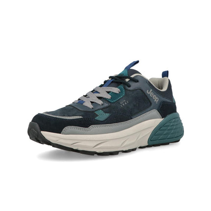 Sneakers Uomo Camoscio Multicolor Petrolio GROOVE U UJM42210A-109 Jeep Footwear 