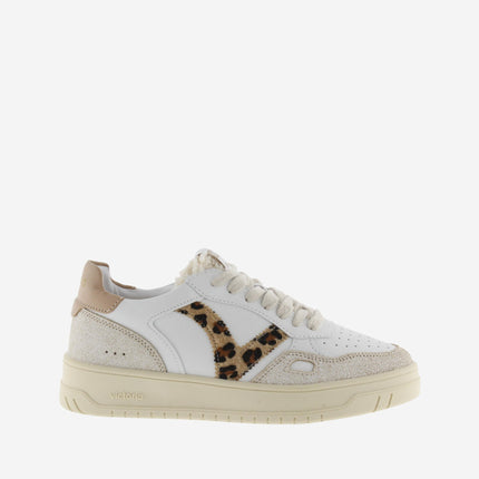 Victoria Sneakers Donna Open Low Top Camel Animalier - MARIO SPATARELLA