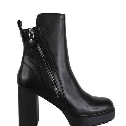 Stivaletti Donna con Tacco Alto e Plateau in Pelle Nero JAGGER 4334 CLW433400 Cult 