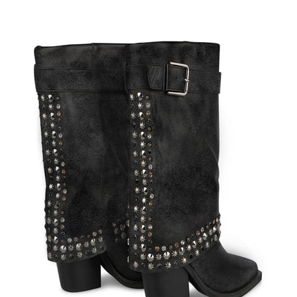 Texano Camperos Camoscio Nero - MARIO SPATARELLA