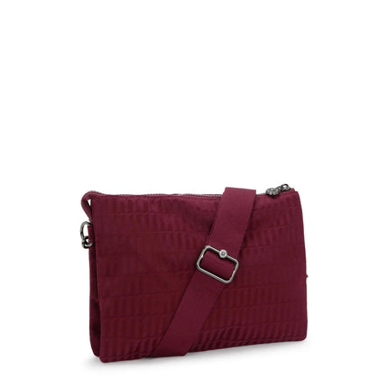 Kipling Borsa Pochette con Tracolla in Tessuto Maroon - MARIO SPATARELLA