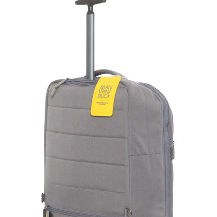 Zaino Trolley in Tessuto Grigio JNV05 SMILE&GO STEEL 465 Mandarina Duck 