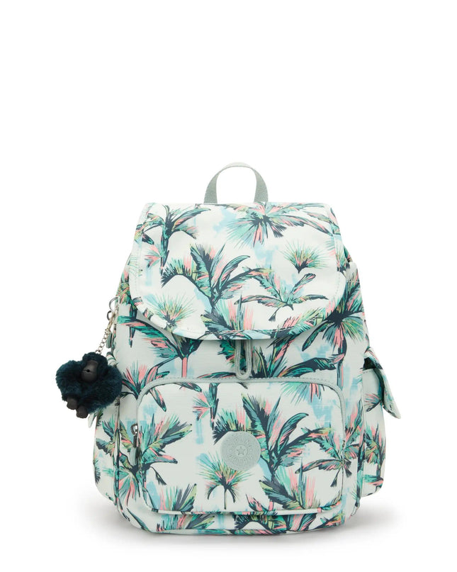 Kipling Zaino Multitasche in Tessuto Fantasia More Palm Trees CITY PACK ZIP S MORE PALM TREES Kipling 