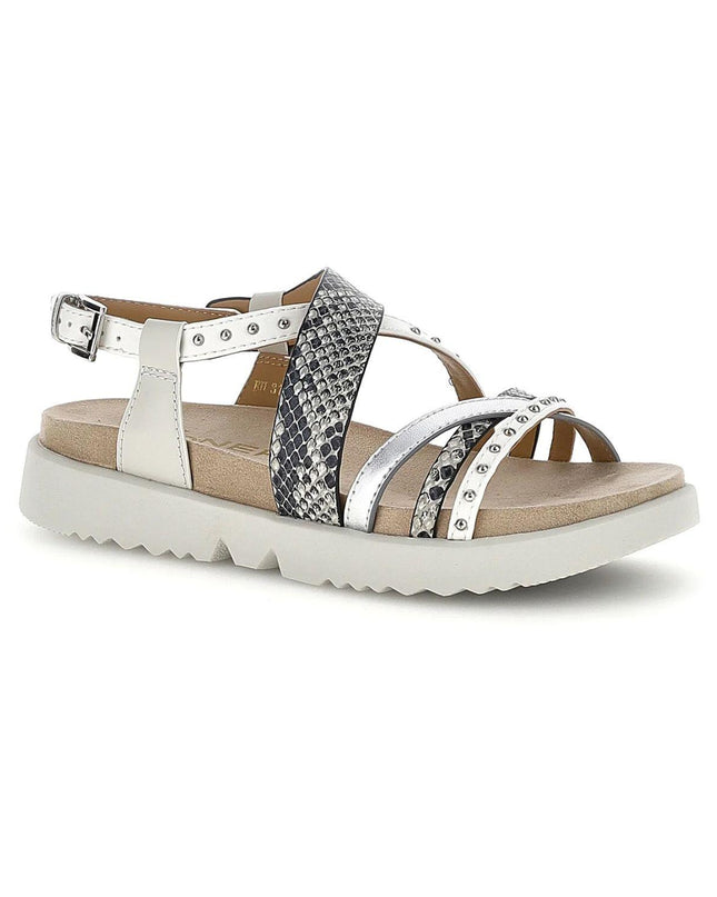 Stonefly Sandalo Donna in Pelle Bianco Multicolor 223871 RIVA SILVER ROCCIA Stonefly 