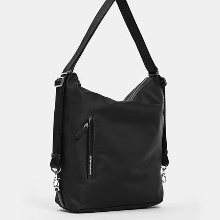 Mandarina Duck Borsa Convertibile Zaino in Tessuto e Pelle Nero VCT10 HUNTER BLACK Mandarina Duck 