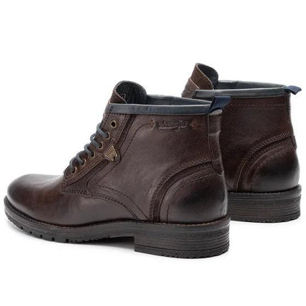Stivaletti Uomo Pelle Marrone BOOGIE MID MORO Wrangler 