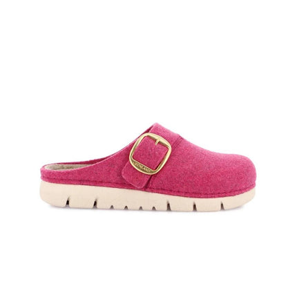 Grunland Pantofole Ciabatte Donna in Feltro di Lana Fucsia - MARIO SPATARELLA