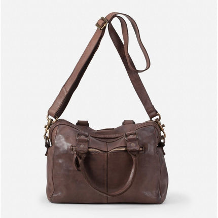 Biba Borsa Bowling Donna con Tracolla in Pelle Marrone - MARIO SPATARELLA