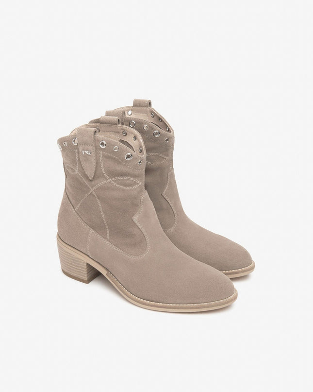 Nero Giardini Stivaletti Donna Tex in Camoscio Creta - MARIO SPATARELLA