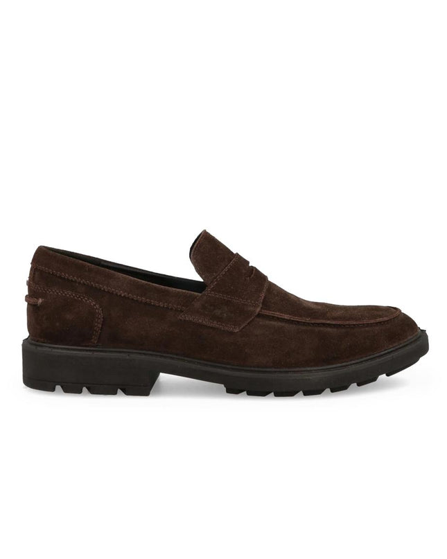 Mocassini Impronte Uomo in Camoscio Marrone CIPRIANI MOC SUEDE DARK BROWN Impronte 