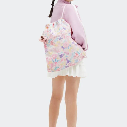 Kipling Sacca in Tessuto Fantasia Fiori SUPERTABOO ACQUA SEA Kipling 