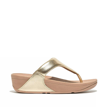 FitFlop Sandali Donna Infradito in Pelle Laminata Platino I88-675 LULU PLATINO FitFlop 