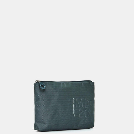 Pochette con Zip in Tessuno Verde QMMN9 MD20 VANITY PINE GREEN Mandarina Duck 