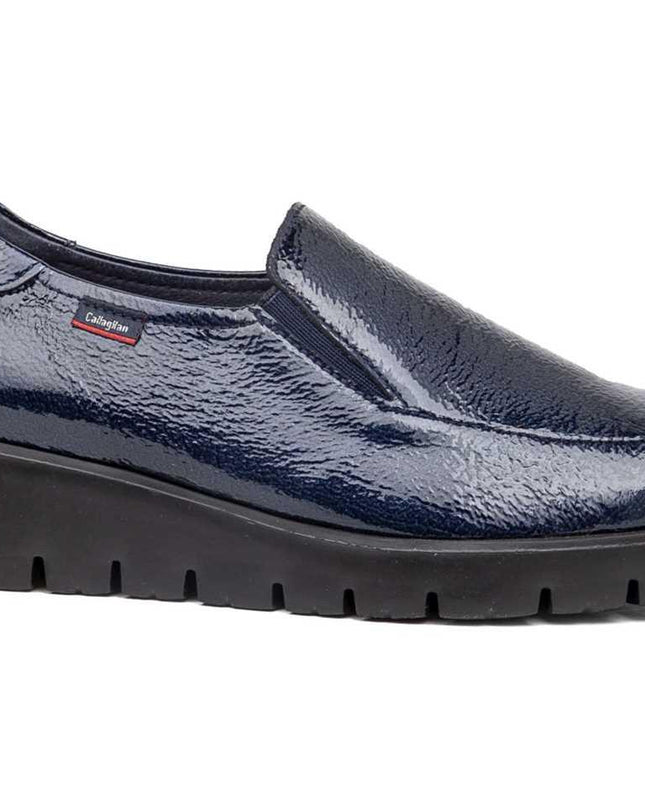 Mocassini Slipon Donna Zeppa Blu - MARIO SPATARELLA