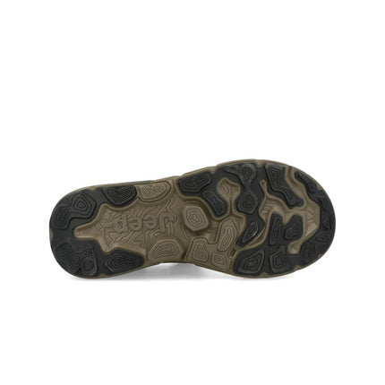Jeep Sandali Uomo con Doppio Velcro in Tessuto Verde GROOVE SANDAL MILITARY Jeep Footwear 
