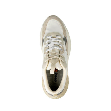 Jeep Sneakers Donna Camoscio Multicolor Bianco GROOVE NYLON D OFF WHITE Jeep Footwear 