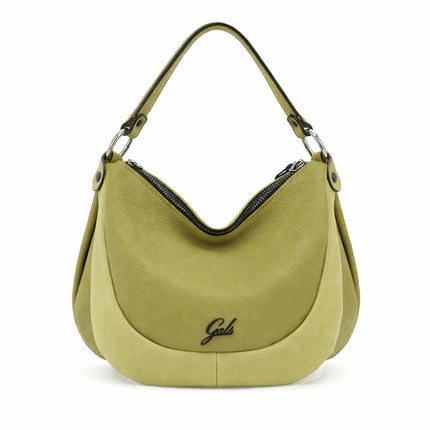 Gabs Borsa a Spalla con Tracolla in Pelle Celadon Savana MARTY TG M CELADON SAVANA Gabs 