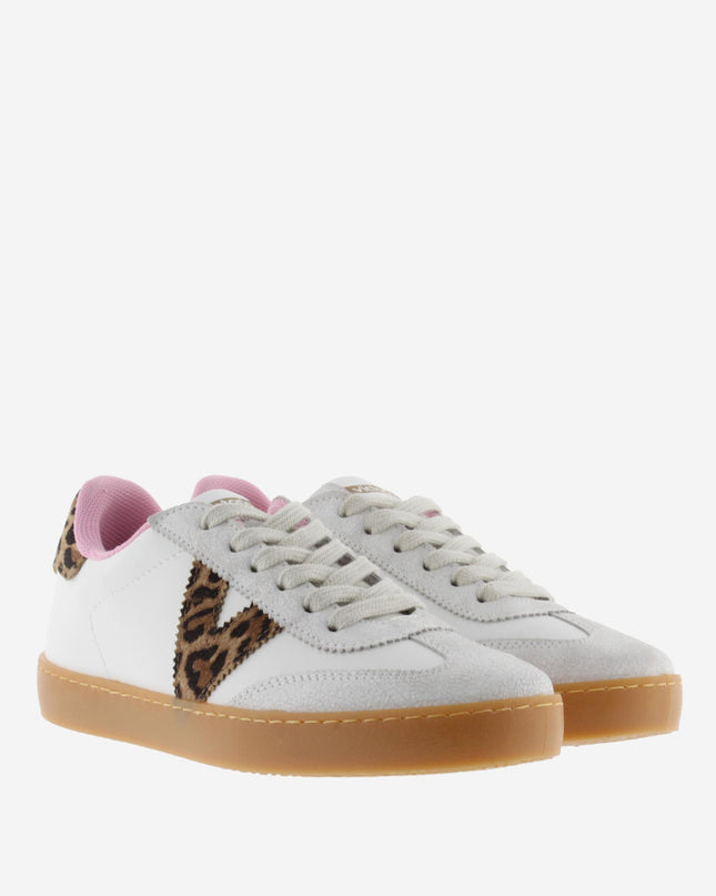 Victoria Sneakers Donna Bassa Pelle Bianco Animalier 1126204 BERLIN HIELO Victoria 