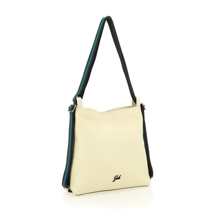 Gabs Borsa Zaino Trasformabile in Pelle Lino Panna - MARIO SPATARELLA