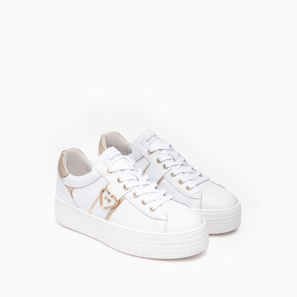 Nero Giardini Sneakers Donna Platform in Pelle Bianca E513022D BIANCO 707 Nero Giardini 