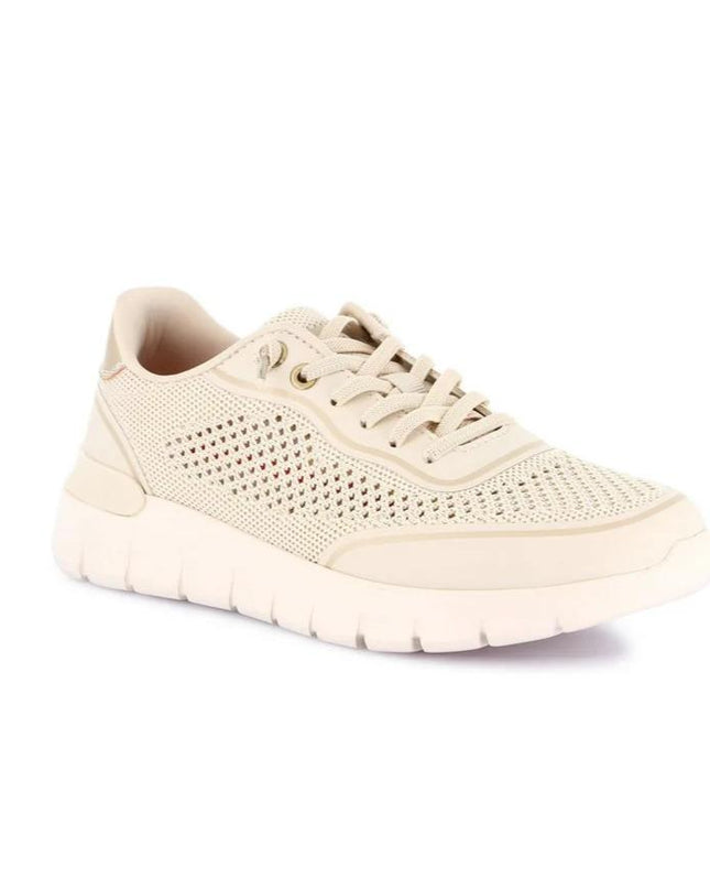 Grunland Sneakers Slipon Traforata Donna in Tessuto Beige SC6262 SACE BEIGE Grunland 