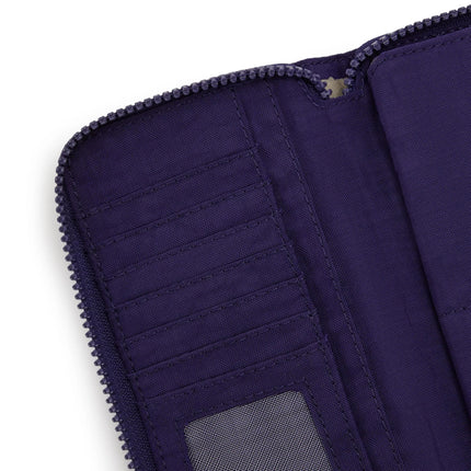 Kipling Portafogli Lungo Donna in Tessuto Moonlit Blu MONEY WORLD MOONLIT BLUE Kipling 