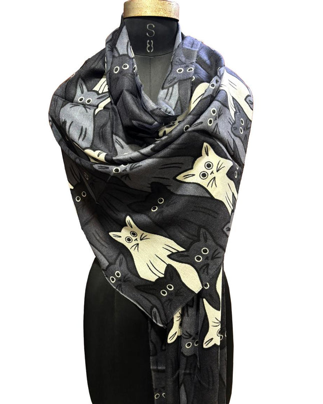 Foulard Spatarella in Cashmere Fantasia Multicolore GATTI CAT 2 Spatarella 