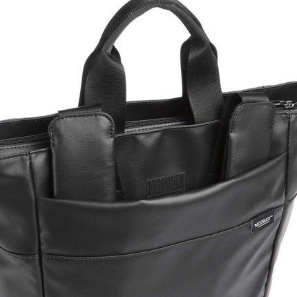 Zaino con Manici Porta Computer Nero OST12 ECO COATED BLACK Mandarina Duck 