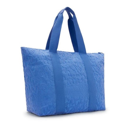 Kipling Borsone Shopper Viaggio Fantasia Blu ART M RESORT BEACH LEAVES TOWEL Kipling 