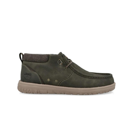 Jeep Slipon Uomo in Eco Verde Military SAMOA WALLABEE MID MILITARY Jeep Footwear 