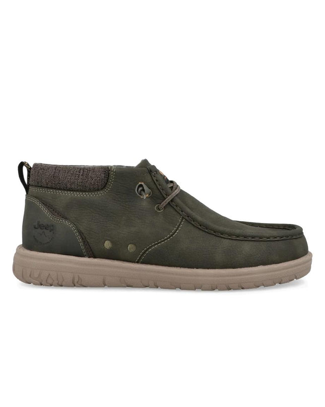 Jeep Slipon Uomo in Eco Verde Military SAMOA WALLABEE MID MILITARY Jeep Footwear 