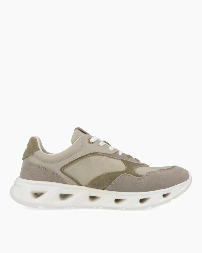 Impronte Sneakers Uomo Running in Pelle Taupe - MARIO SPATARELLA