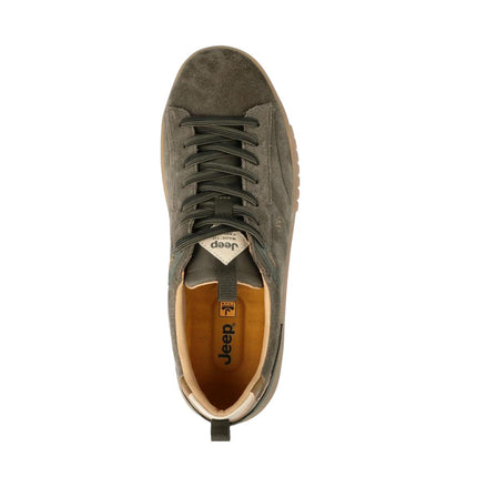 Jeep Sneakers Uomo Bassa in Camoscio Verde Forest ROCKS SUEDE FOREST GREEN Jeep Footwear 