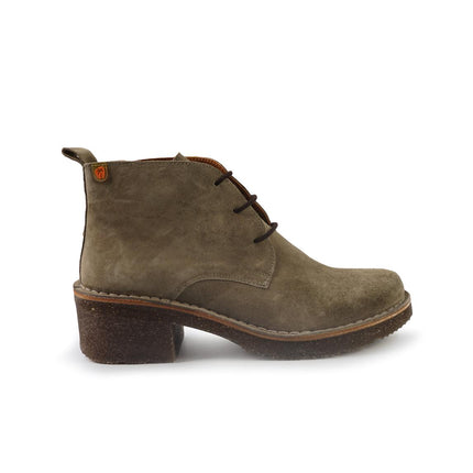 Jungla Polacchine Donna con Tacco in Camoscio Taupe 8433 SANDER Jungla 