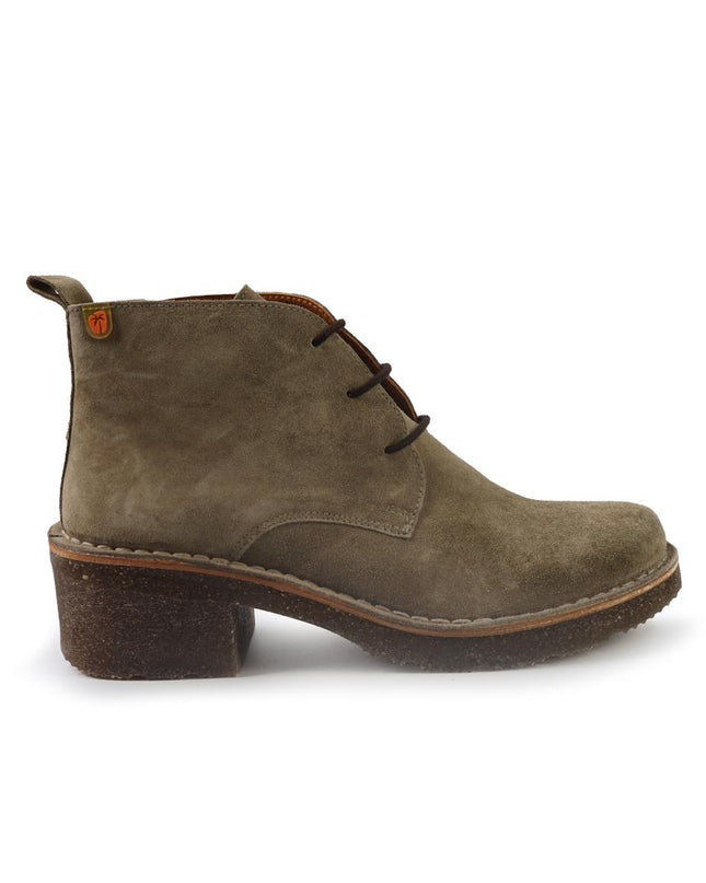 Jungla Polacchine Donna con Tacco in Camoscio Taupe 8433 SANDER Jungla 
