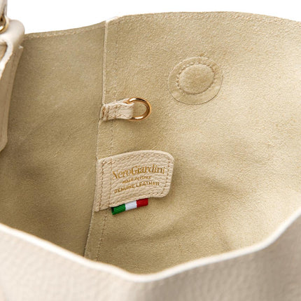 NeroGiardini Borsa Donna a Tracolla in Pelle Panna - MARIO SPATARELLA